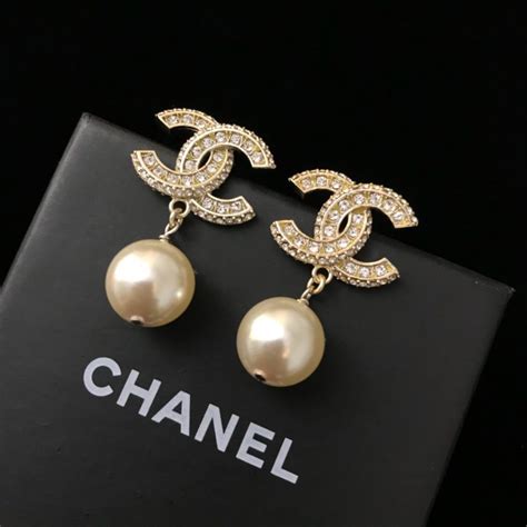 cheap chanel diamond earrings|genuine chanel earrings.